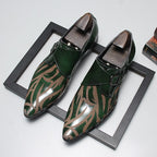 Men's Graphic Pattern Monk Shoes: Fashion Gala Wedding Dress Shoesyes