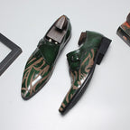 Men's Graphic Pattern Monk Shoes: Fashion Gala Wedding Dress Shoesyes
