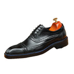 Men's Leather Oxford Dress Shoes | Black & Brown Wedding Footwearyes