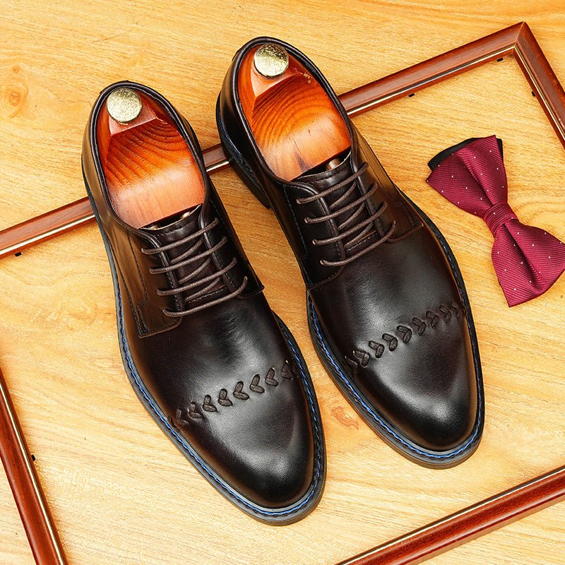 Men's Leather Oxford Dress Shoes | Black & Dark Brown Oxfordsyes