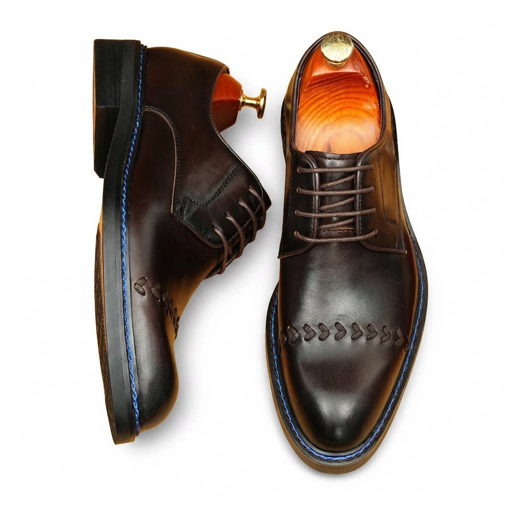 Men's Leather Oxford Dress Shoes | Black & Dark Brown Oxfordsyes