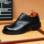 Men's Leather Oxford Wedding Dress Shoes | Black & Brownyes
