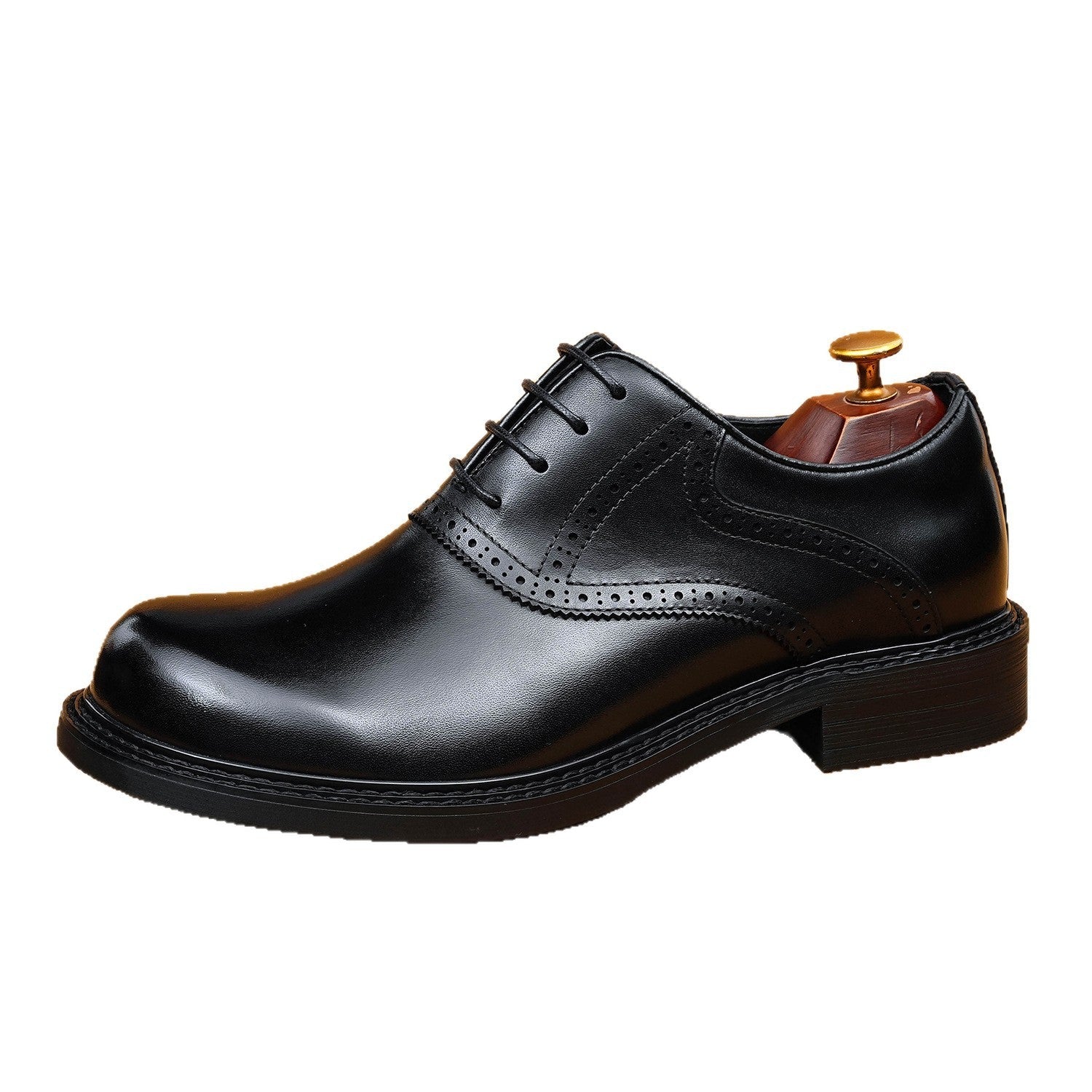 Men's Leather Oxford Wedding Dress Shoes | Black & Brownyes
