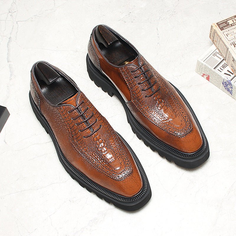 Men's Lug - Sole Backbone Oxfords: Fashion Soirée - Bound Dress Shoesyes