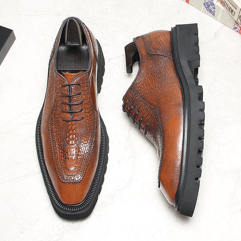 Men's Lug - Sole Backbone Oxfords: Fashion Soirée - Bound Dress Shoesyes