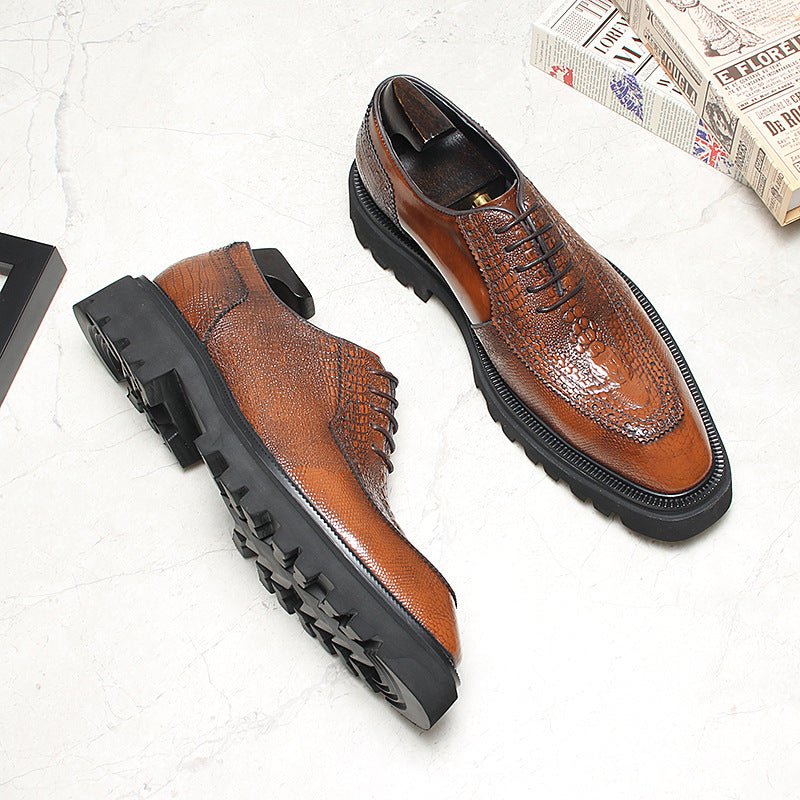 Men's Lug - Sole Backbone Oxfords: Fashion Soirée - Bound Dress Shoesyes