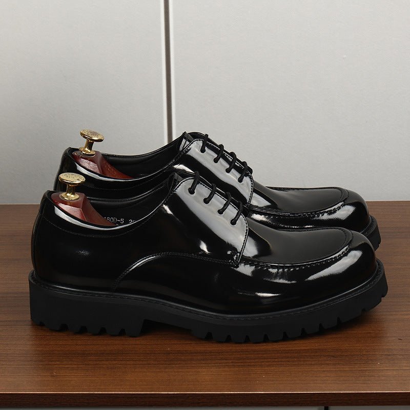 Men's Lug Sole Derby Shoes: Stylish Party Formal Dress Shoesyes