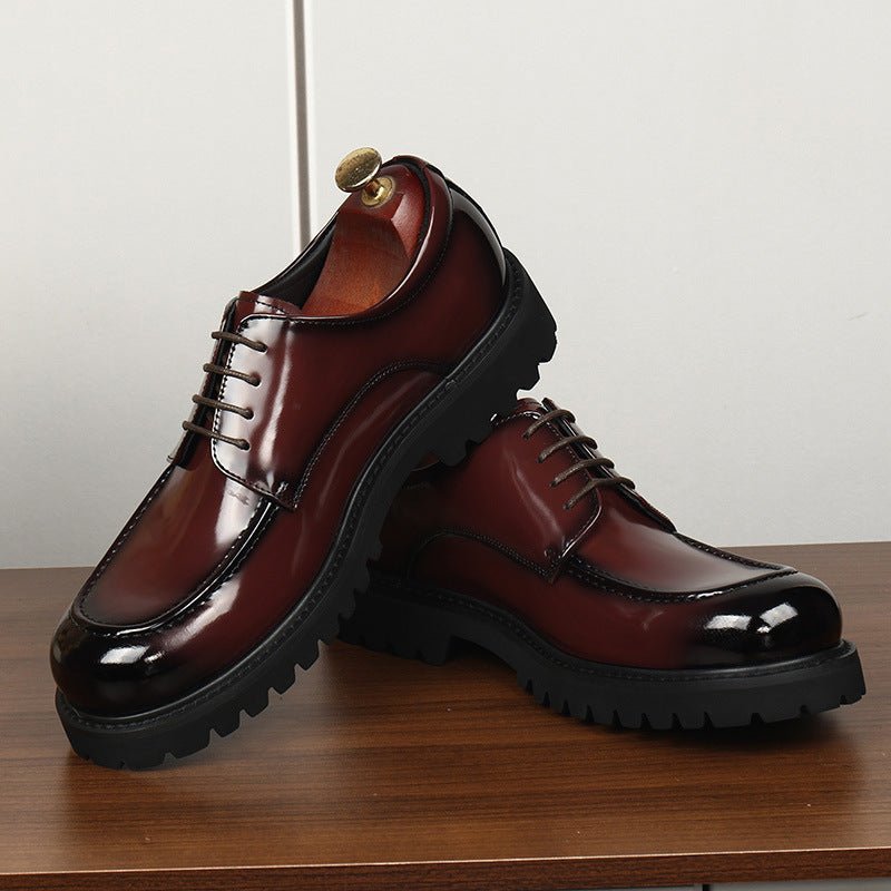 Men's Lug Sole Derby Shoes: Stylish Party Formal Dress Shoesyes