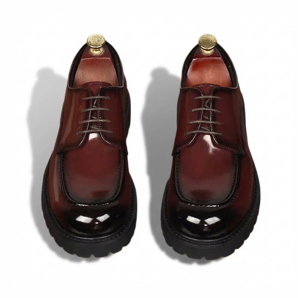 Men's Lug Sole Derby Shoes: Stylish Party Formal Dress Shoesyes