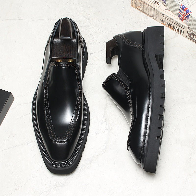 Men's Lug Sole Dress Shoes: Fashionable Brogue Wedding Loafersyes