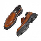 Men's Lug Sole Dress Shoes: Fashionable Brogue Wedding Loafersyes