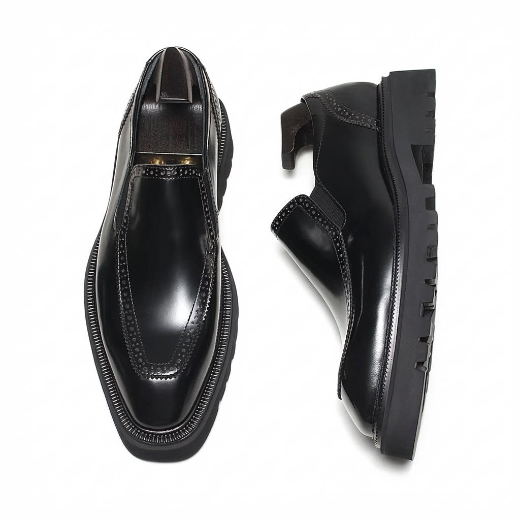 Men's Lug Sole Dress Shoes: Fashionable Brogue Wedding Loafersyes