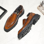 Men's Lug Sole Dress Shoes: Fashionable Brogue Wedding Loafersyes