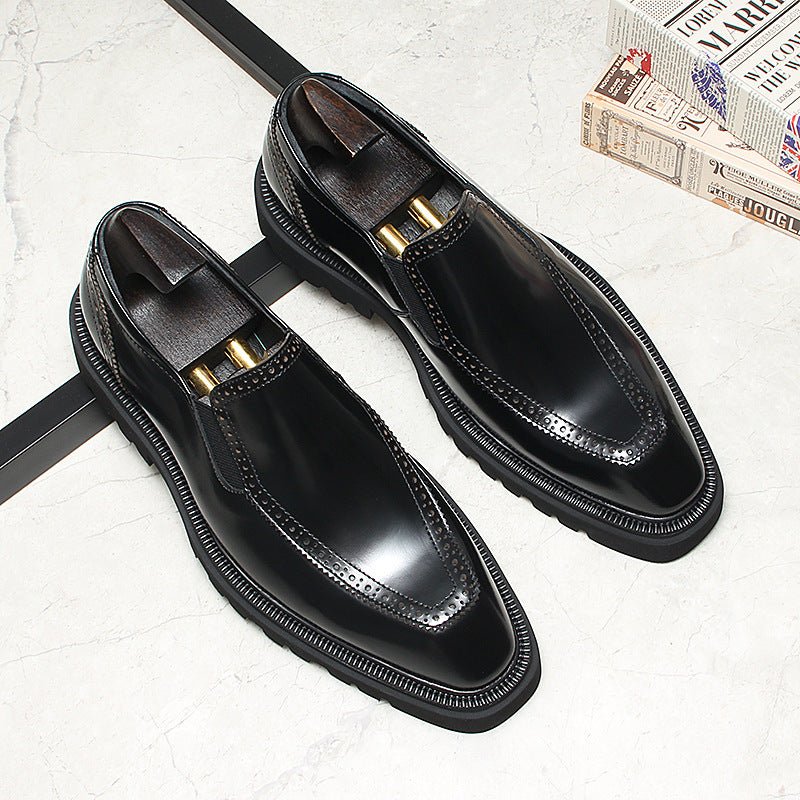 Men's Lug Sole Dress Shoes: Fashionable Brogue Wedding Loafersyes