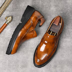 Men's Lug Sole Dress Shoes: Stylish Pointed Toe Wedding Loafersyes