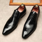 Men's Medallion Cap - Toe Derby: Stylish Wedding Formal Dress Shoesyes