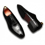Men's Medallion Wingtip Oxfords: Fashion Reception Wedding Dress Shoesyes
