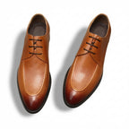 Men's Micro - Perforated Derby: Stylish Wedding Formal Dress Shoesyes