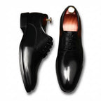Men's Minimalist Derby Shoes: Stylish Groomsmen Wedding Dress Shoesyes