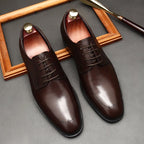 Men's Minimalist Derby Shoes: Stylish Groomsmen Wedding Dress Shoesyes