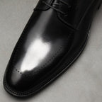 Men's Minimalist Derby Shoes: Stylish Groomsmen Wedding Dress Shoesyes