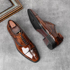 Men's Mirror Cap Toe Oxfords: Fashion Hallowed Gentry Dress Shoesyes