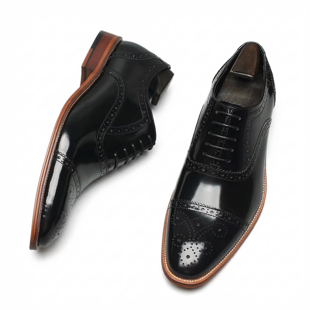 Men's Ornate Carved Oxfords: Fashion Rite Contemporary Dress Shoesyes