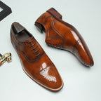 Men's Ornate Carved Oxfords: Fashion Rite Contemporary Dress Shoesyes