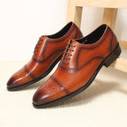 Men's Ornate Perforated Oxfords: Fashion Socialite Gala Dress Shoesyes