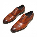 Men's Ornate Perforated Oxfords: Fashion Socialite Gala Dress Shoesyes