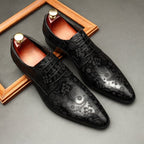 Men's Paisley Pattern Derby: Stylish Wedding Formal Dress Shoesyes