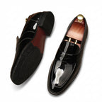 Men's Patent Leather Dress Shoes: Stylish Wedding Penny Loafersyes