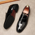 Men's Patent Leather Dress Shoes: Stylish Wedding Penny Loafersyes