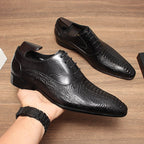 Men's Patterned Wingtip Oxfords: Fashion Nuptial - Event Dress Shoesyes
