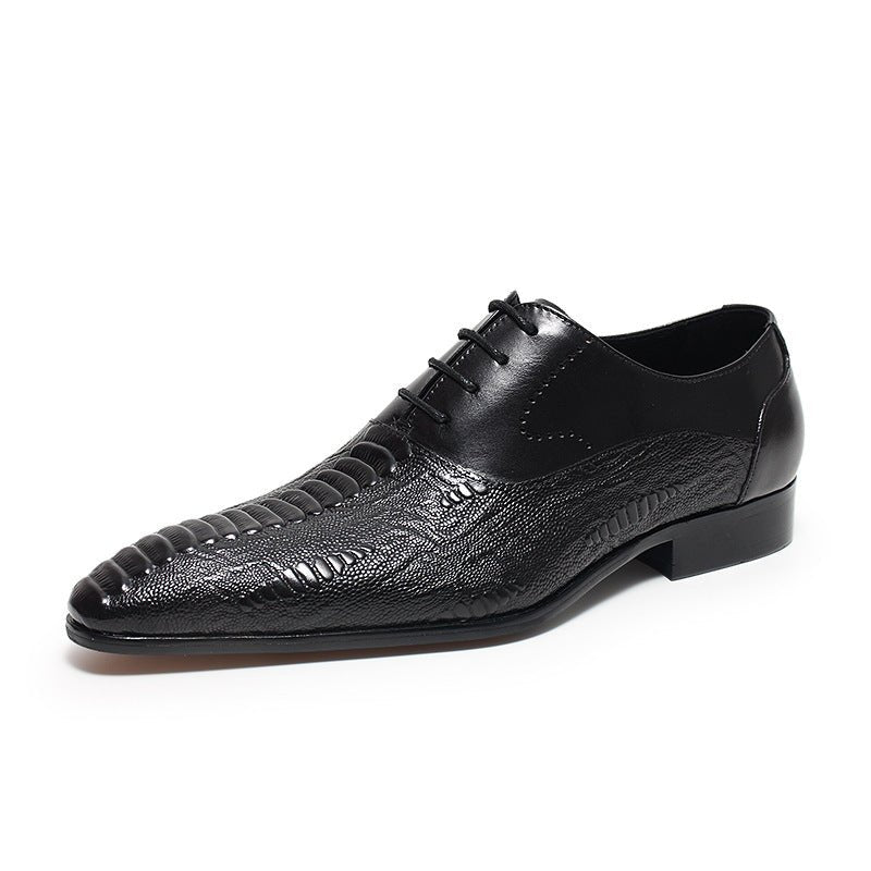 Men's Patterned Wingtip Oxfords: Fashion Nuptial - Event Dress Shoesyes