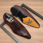 Men's Patterned Wingtip Oxfords: Fashion Nuptial - Event Dress Shoesyes