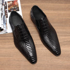 Men's Patterned Wingtip Oxfords: Fashion Nuptial - Event Dress Shoesyes