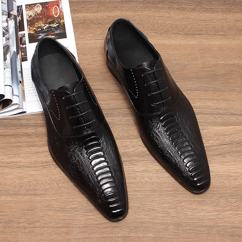 Men's Patterned Wingtip Oxfords: Fashion Nuptial - Event Dress Shoesyes