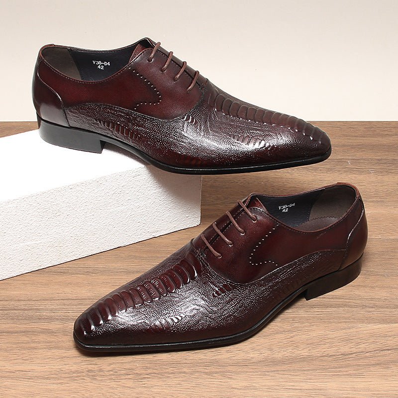 Men's Patterned Wingtip Oxfords: Fashion Nuptial - Event Dress Shoesyes
