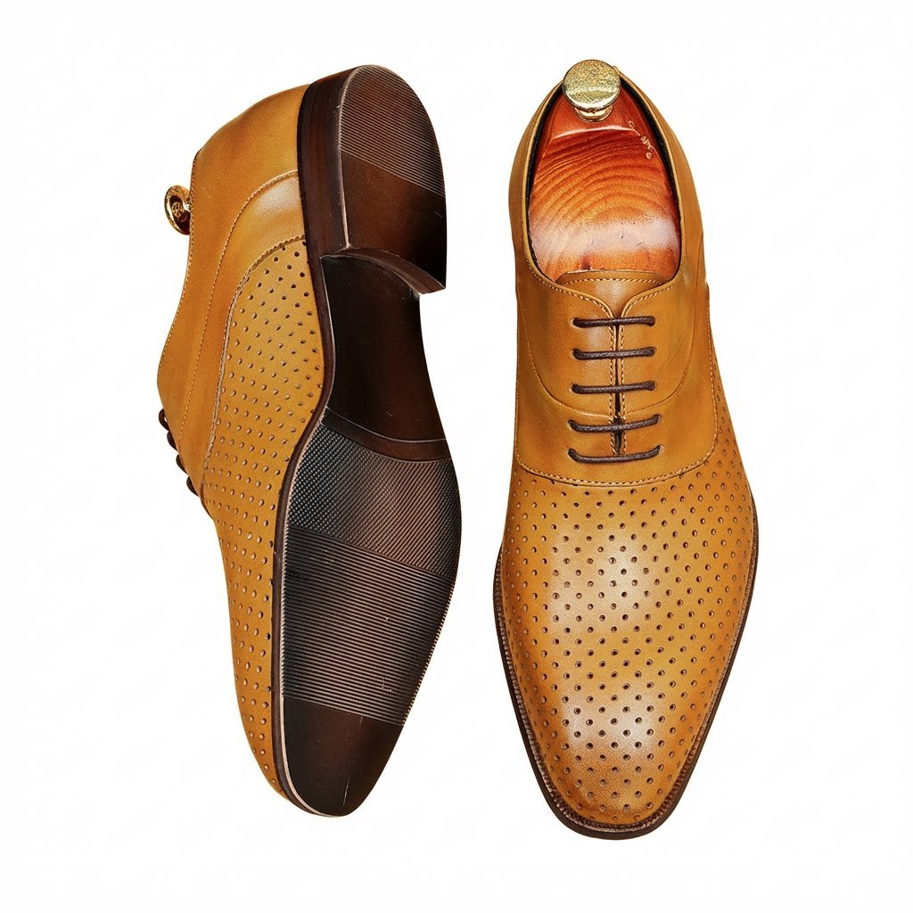 Men's Perforated Oxford | Summer Business Dress Shoesyes