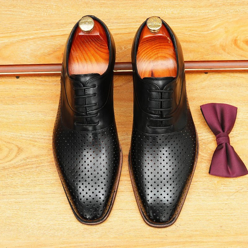 Men's Perforated Oxford | Summer Business Dress Shoesyes