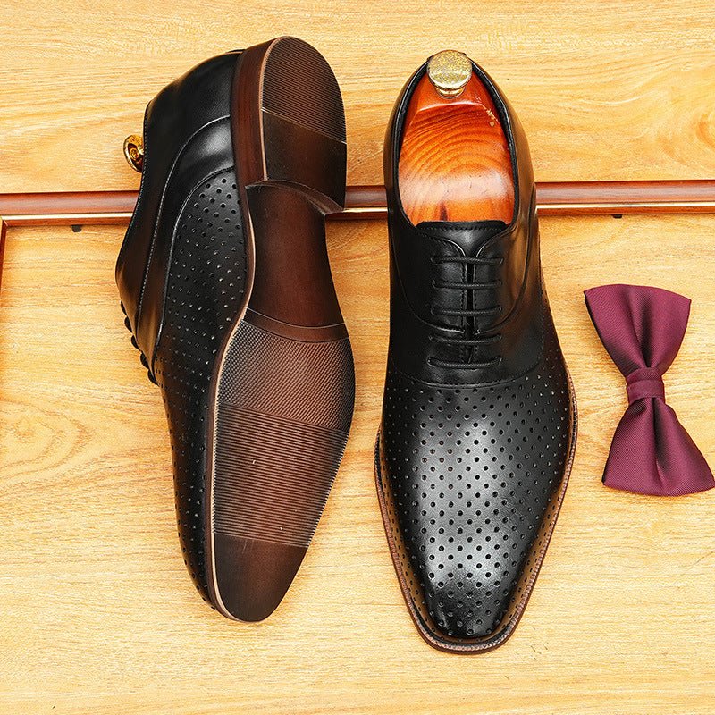 Men's Perforated Oxford | Summer Business Dress Shoesyes