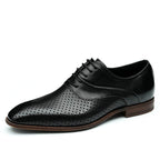 Men's Perforated Oxford | Summer Business Dress Shoesyes