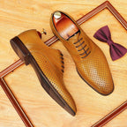 Men's Perforated Oxford | Summer Business Dress Shoesyes