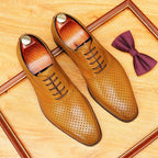 Men's Perforated Oxford | Summer Business Dress Shoesyes