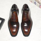 Men's Platform Carved Oxfords: Fashion Bold Gala - Ready Dress Shoesyes