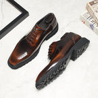 Men's Platform Carved Oxfords: Fashion Bold Gala - Ready Dress Shoesyes