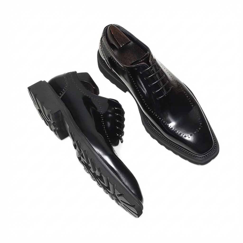 Men's Platform Carved Oxfords: Fashion Bold Gala - Ready Dress Shoesyes