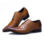 Men's Pointed Stitch Oxfords: Fashion Gala Minimalist Dress Shoesyes