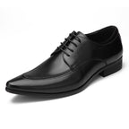 Men's Pointed Stitch Oxfords: Fashion Gala Minimalist Dress Shoesyes